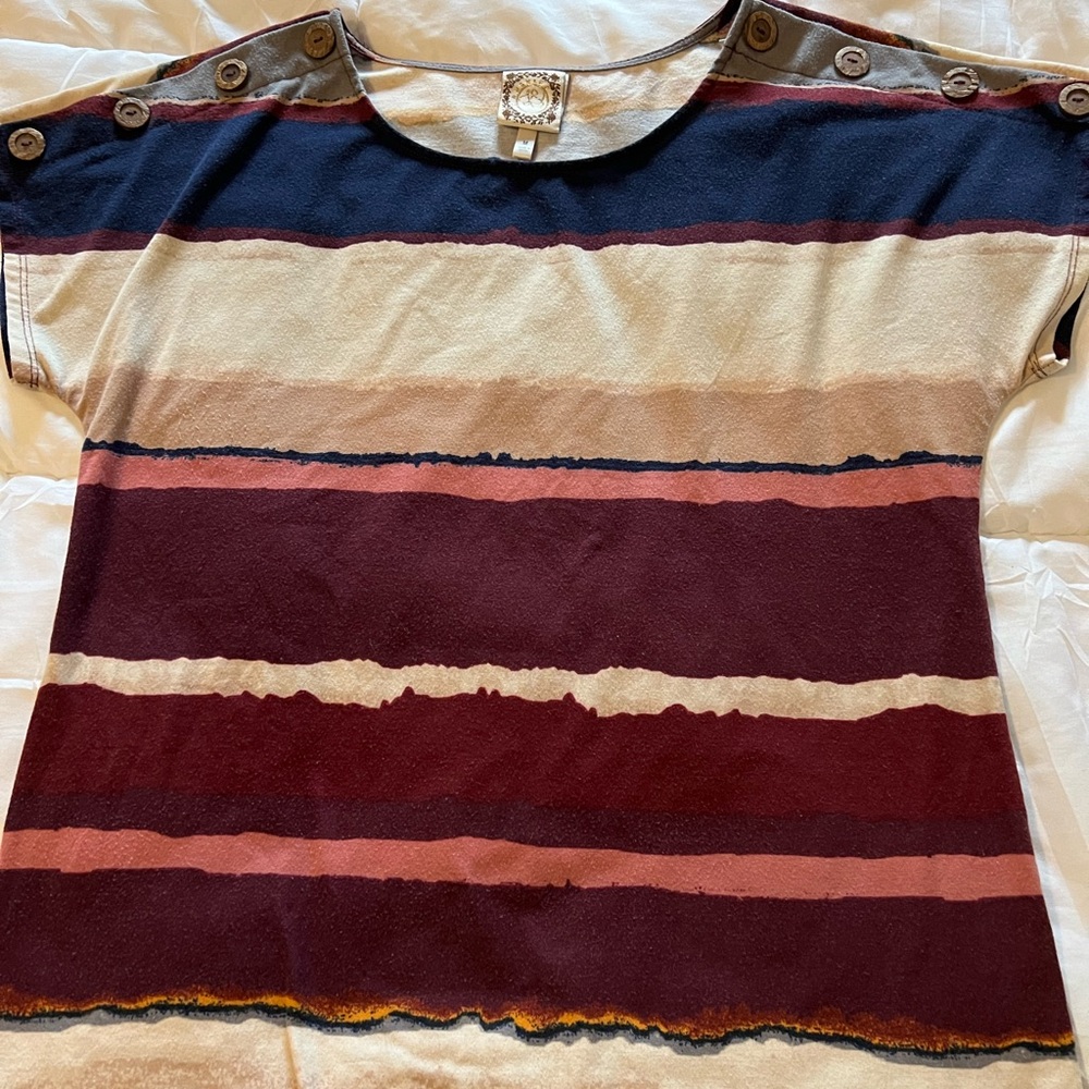 🎃🎃 Tru Self Women's Fall color stripe shirt top